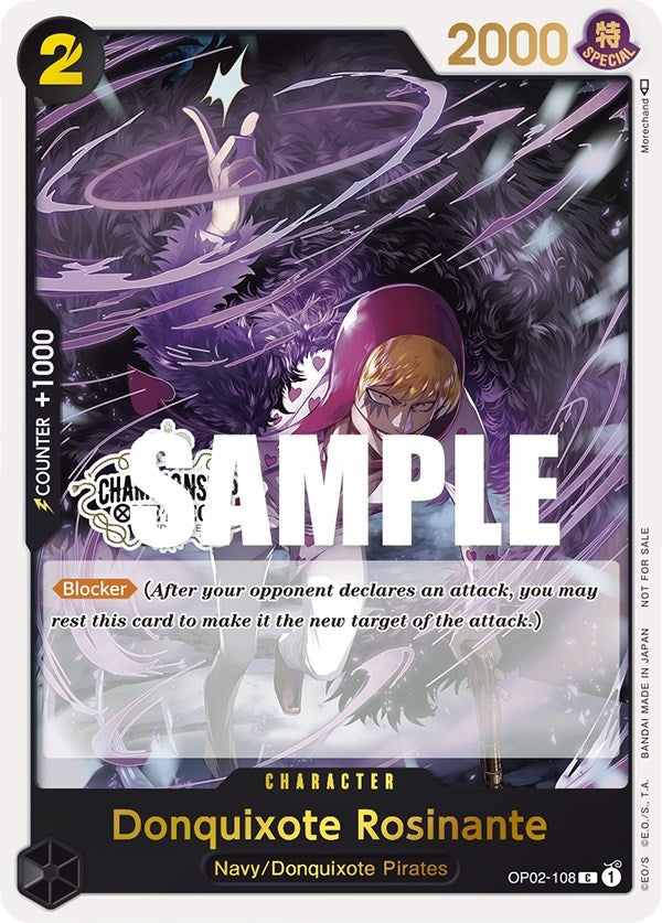 Image for Donquixote Rosinante (Store Championship Participation Pack) (OP02-108) (One Piece Promotion Cards) - One Piece Card Game