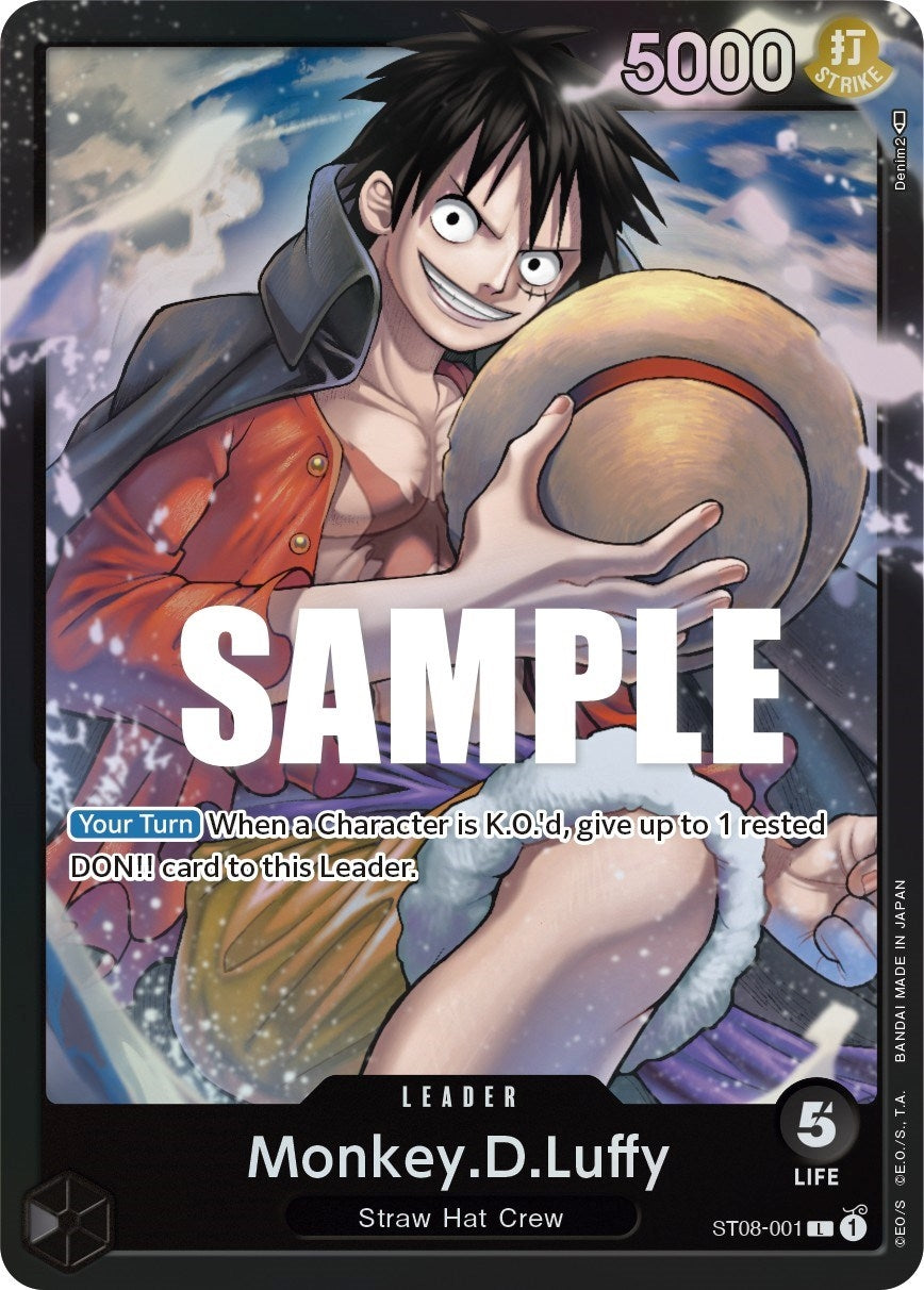 Image for Monkey.D.Luffy (001) (ST08-001) (Starter Deck 8: Monkey.D.Luffy) (ST-08) - One Piece Card Game
