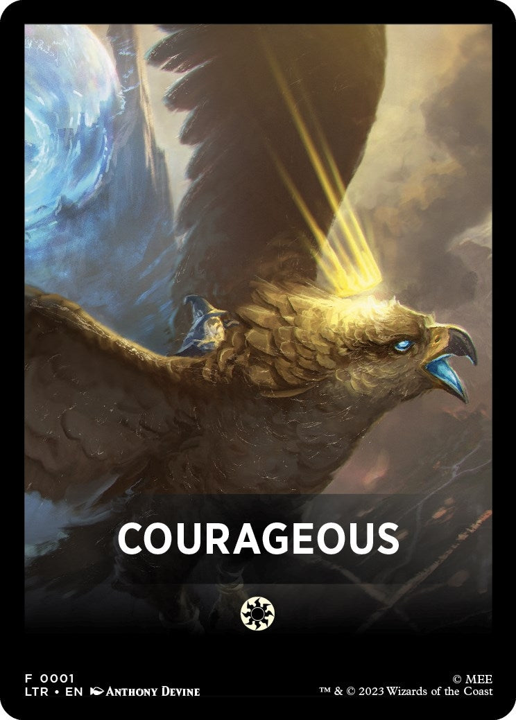 Courageous Theme Card (1) (Universes Beyond: The Lord of the Rings: Tales of Middle-earth)