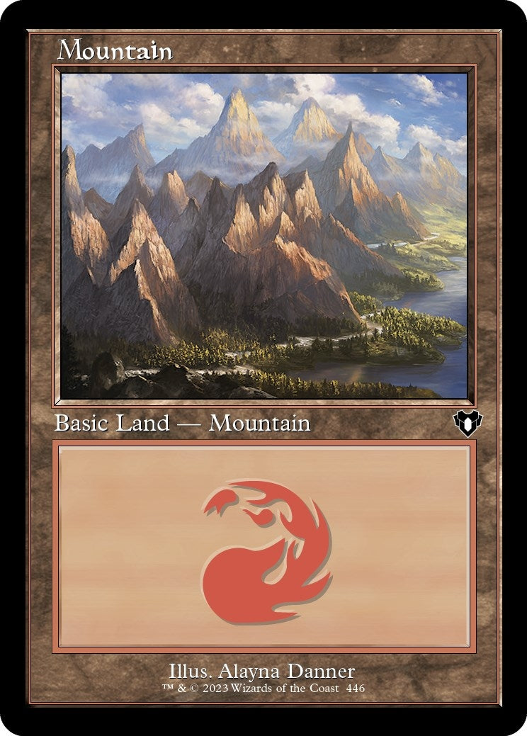 Mountain (446) (Retro Frame) (446) (Commander Masters)