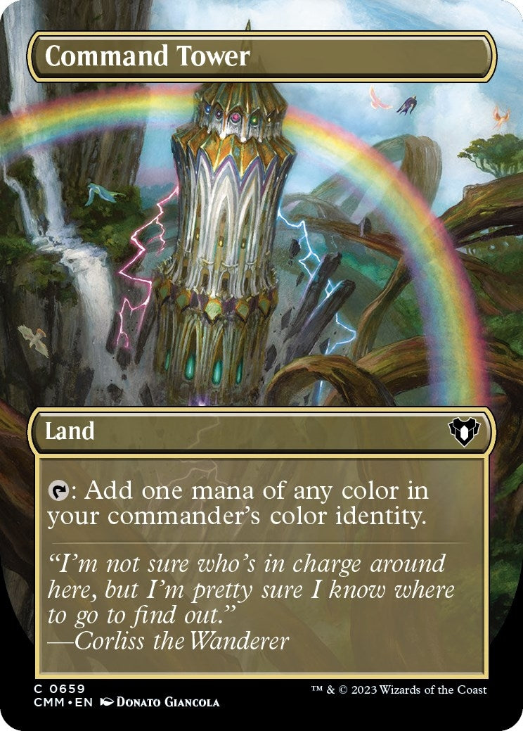 Command Tower (Borderless) (659) (Commander Masters)