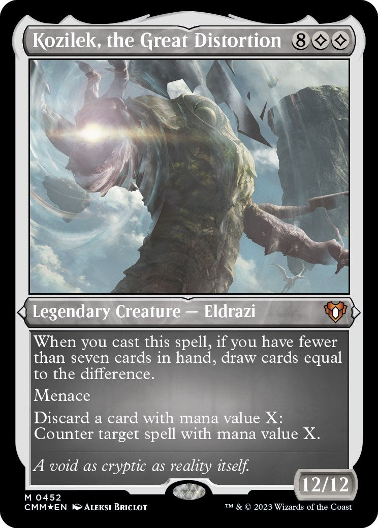 Kozilek, the Great Distortion (Foil Etched) (452) (Commander Masters)
