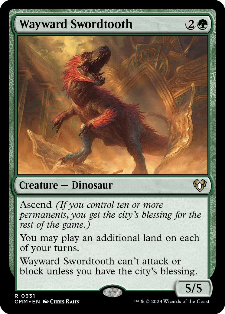 Wayward Swordtooth (331) (Commander Masters)