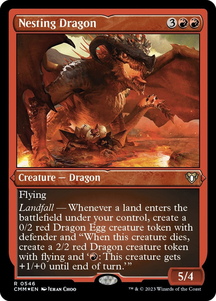 Nesting Dragon (Foil Etched) (546) (Commander Masters)