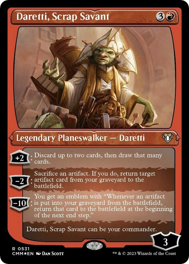 Daretti, Scrap Savant (Foil Etched) (531) (Commander Masters)