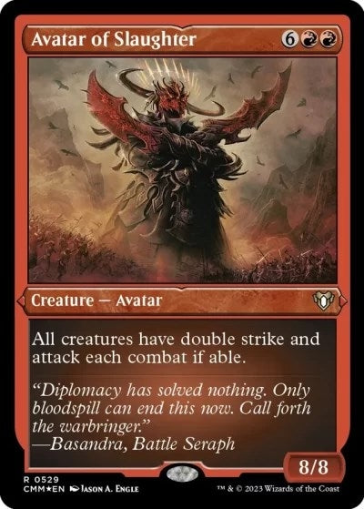 Avatar of Slaughter (Foil Etched) (529) (Commander Masters)