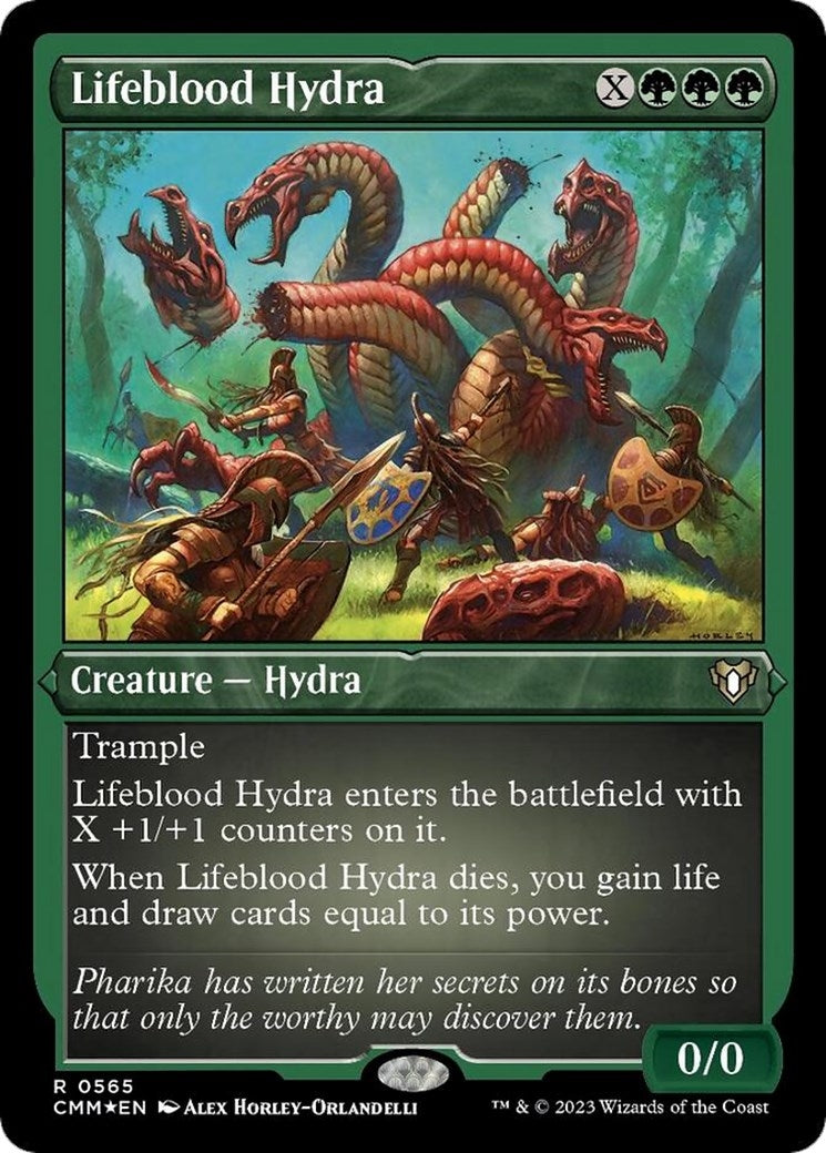 Lifeblood Hydra (Foil Etched) (565) (Commander Masters)