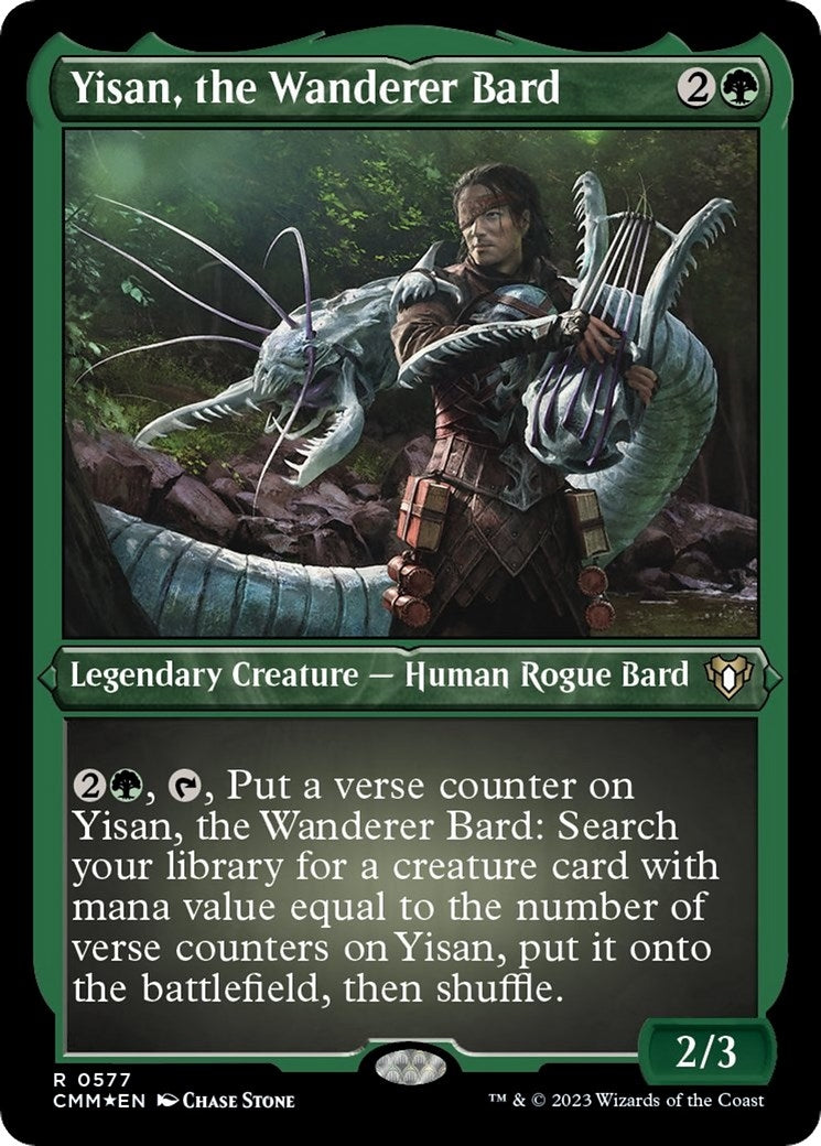 Yisan, the Wanderer Bard (Foil Etched) (577) (Commander Masters)