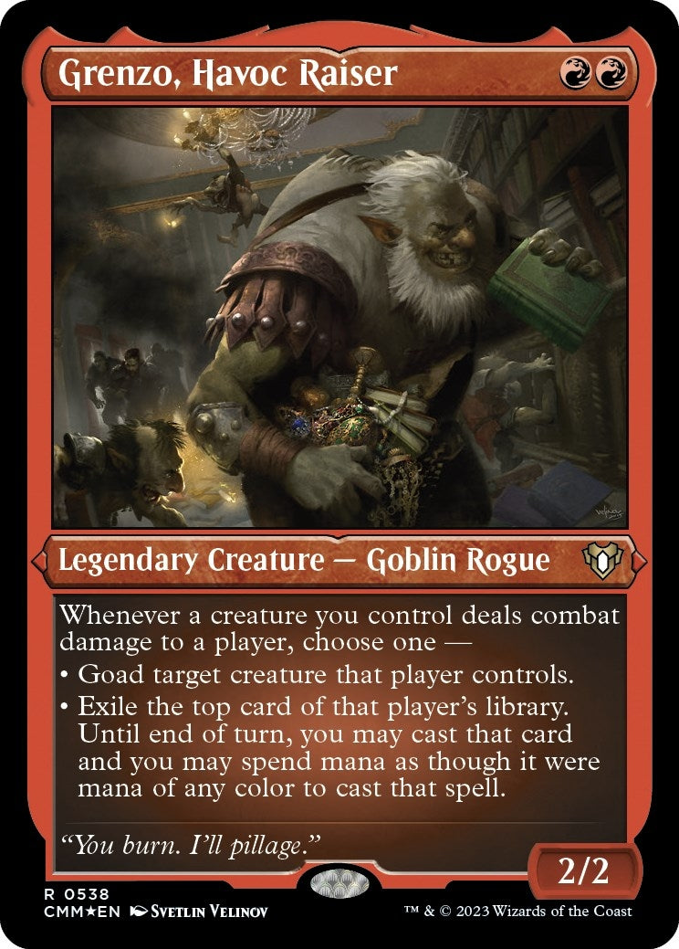 Grenzo, Havoc Raiser (Foil Etched) (538) (Commander Masters)