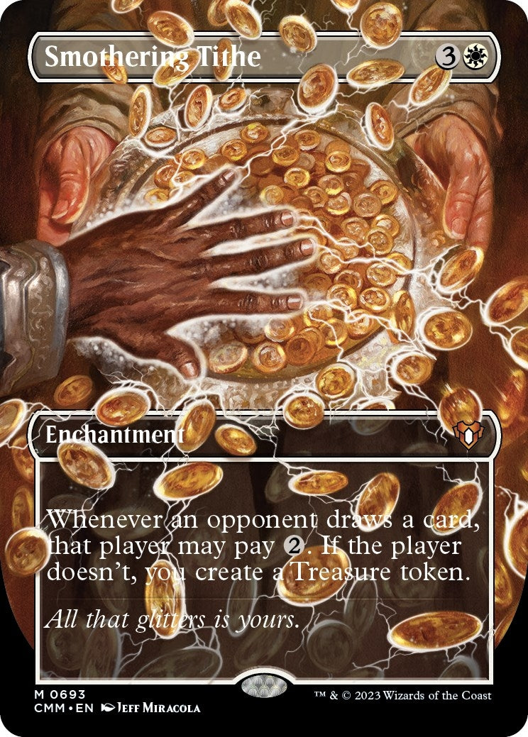 Smothering Tithe (Borderless) (693) (Commander Masters)