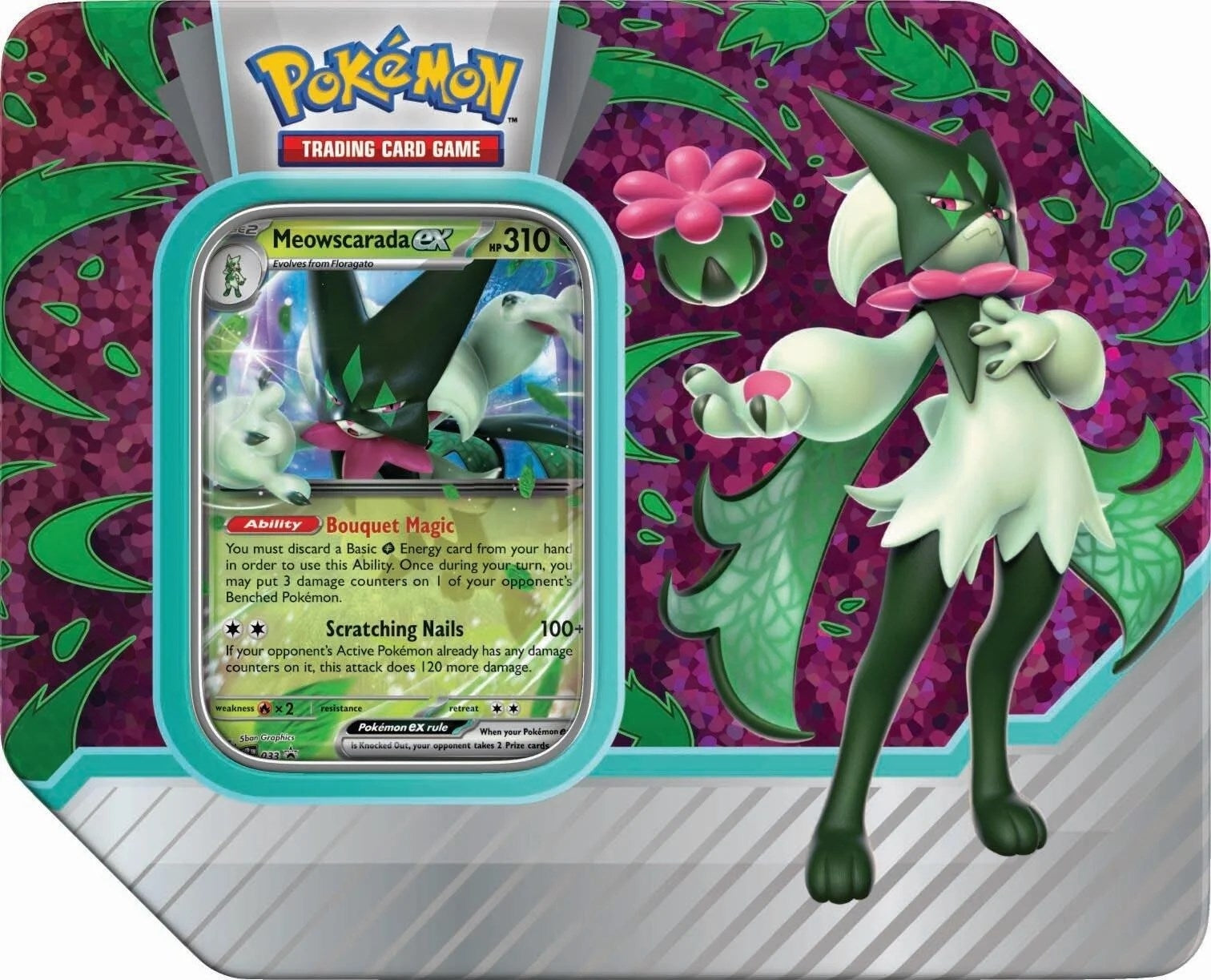 Image for Paldea Partners Tin [Meowscarada ex] - Pokemon