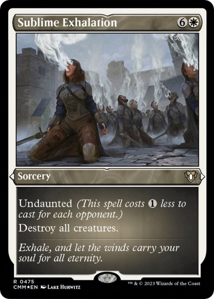 Sublime Exhalation (Foil Etched) (475) (Commander Masters)
