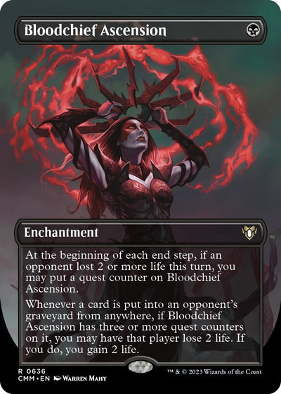 Bloodchief Ascension (Borderless) (636) (Commander Masters)