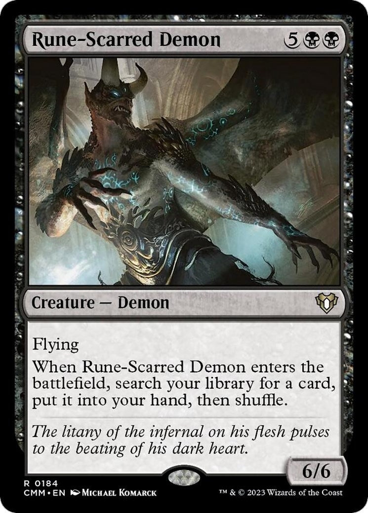 Rune-Scarred Demon (184) (Commander Masters)