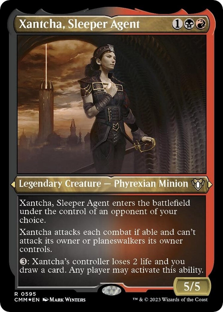 Xantcha, Sleeper Agent (Foil Etched) (595) (Commander Masters)