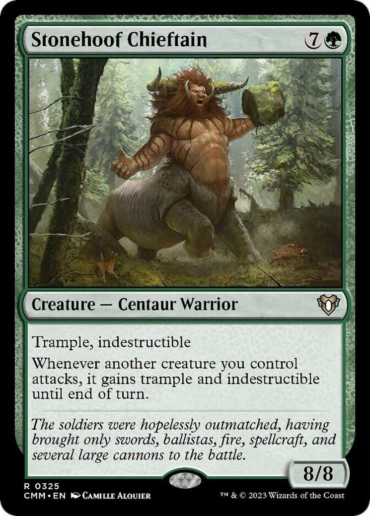 Stonehoof Chieftain (325) (Commander Masters)
