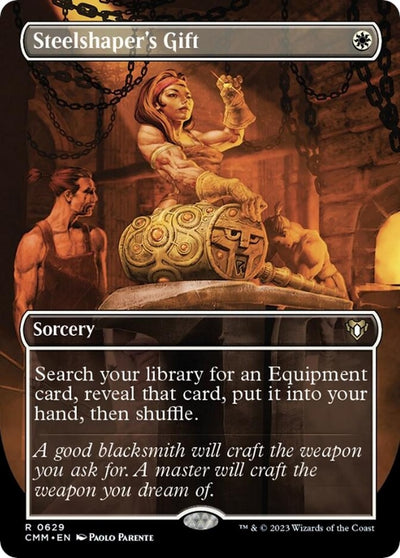 Steelshaper's Gift (Borderless) (629) (Commander Masters)