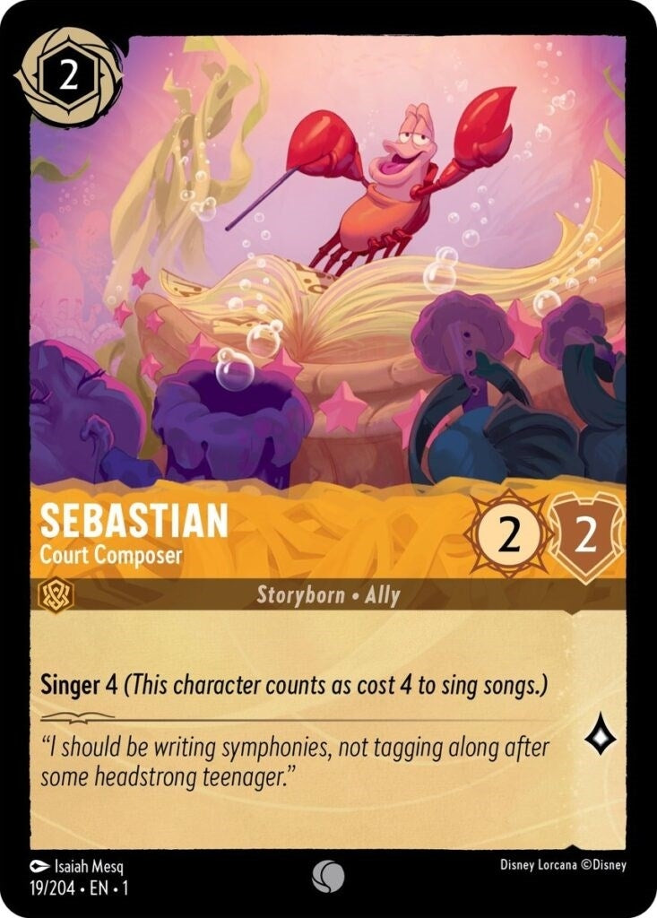 Image for Sebastian - Court Composer (19/204) (The First Chapter) - Disney Lorcana