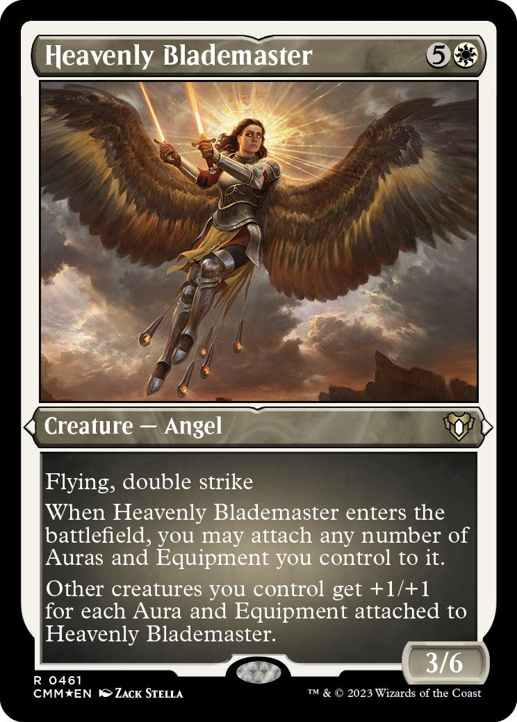 Heavenly Blademaster (Foil Etched) (461) (Commander Masters)