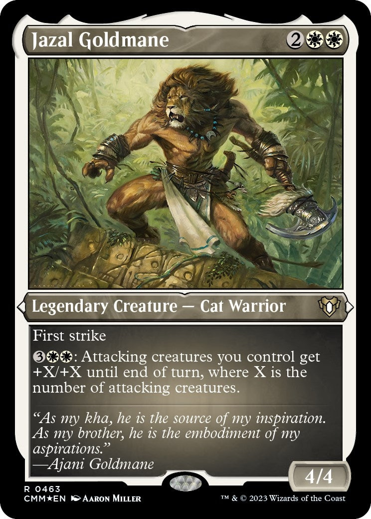 Jazal Goldmane (Foil Etched) (463) (Commander Masters)