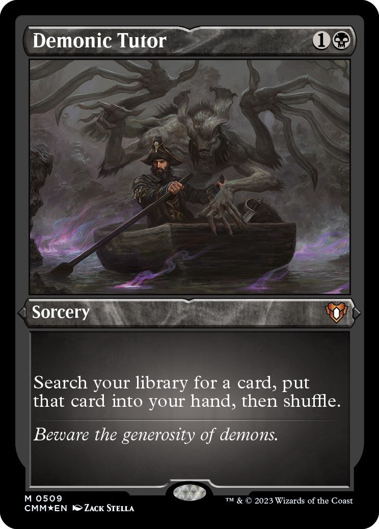 Demonic Tutor (Foil Etched) (509) (Commander Masters)