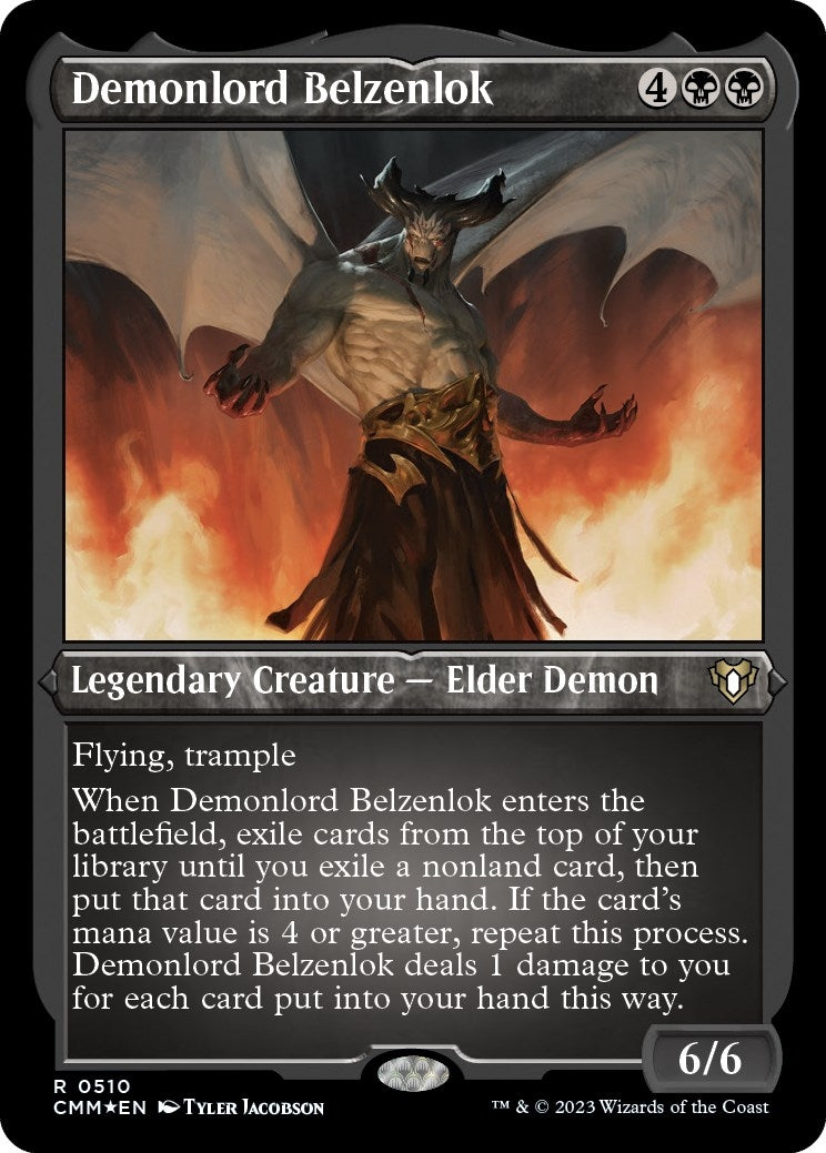 Demonlord Belzenlok (Foil Etched) (510) (Commander Masters)