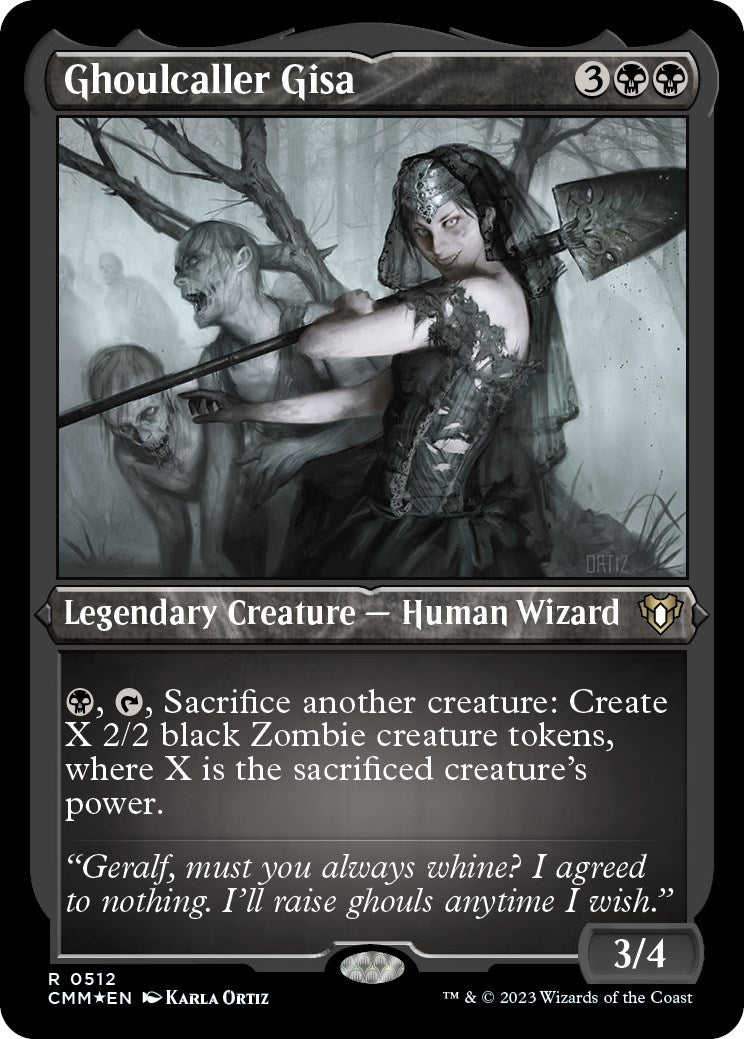 Ghoulcaller Gisa (Foil Etched) (512) (Commander Masters)
