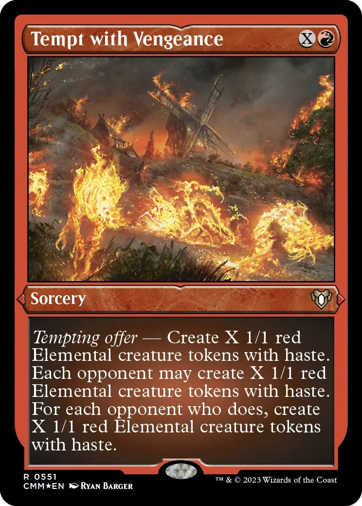 Tempt with Vengeance (Foil Etched) (551) (Commander Masters)