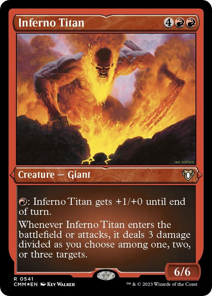 Inferno Titan (Foil Etched) (541) (Commander Masters)