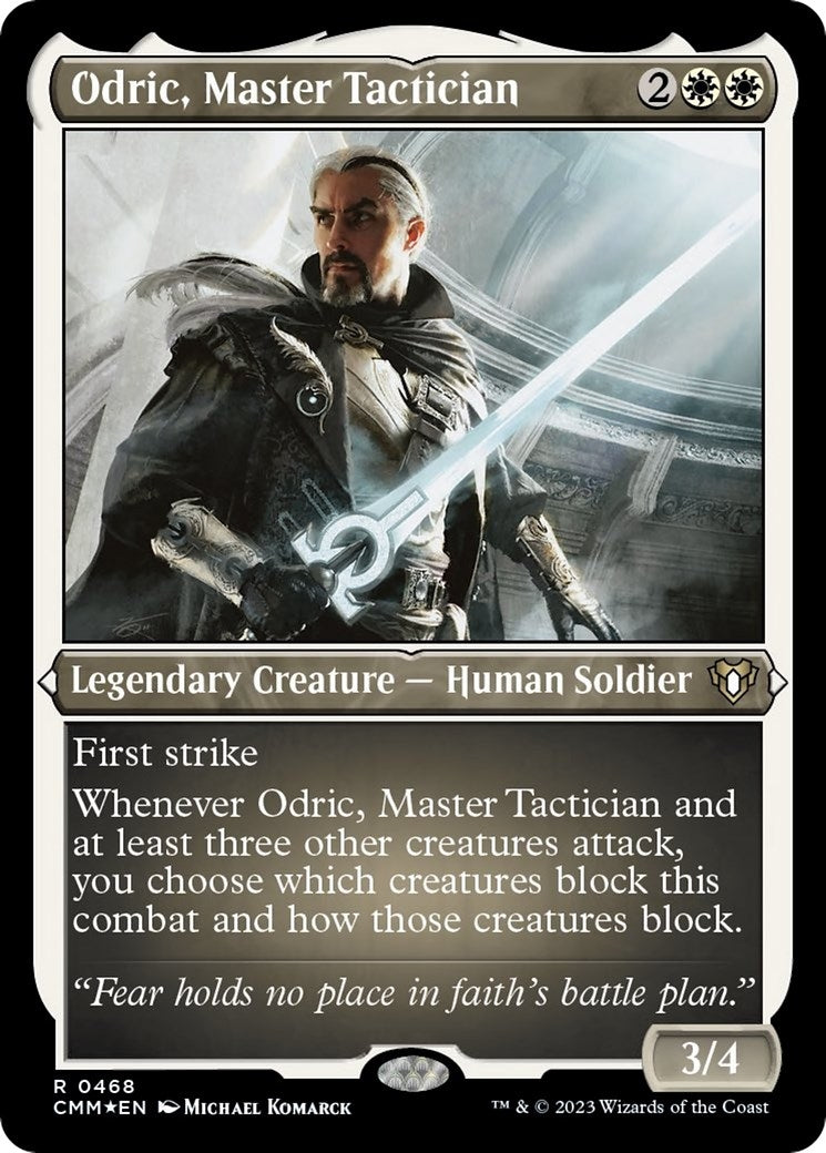 Odric, Master Tactician (Foil Etched) (468) (Commander Masters)