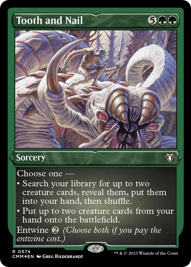 Tooth and Nail (Foil Etched) (574) (Commander Masters)