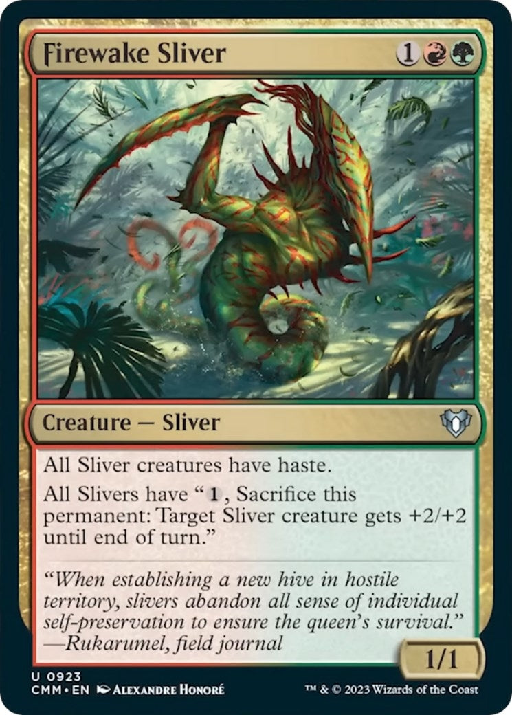 Firewake Sliver (923) (Commander Masters)