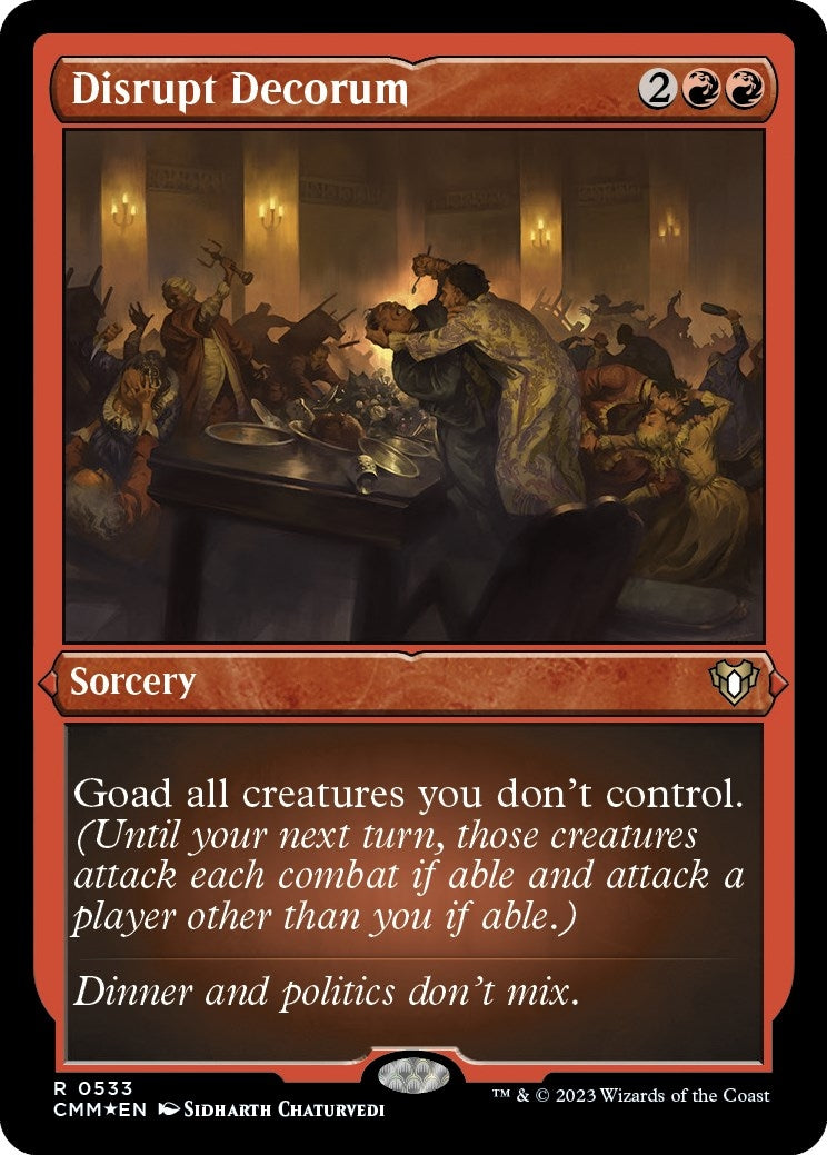 Disrupt Decorum (Foil Etched) (533) (Commander Masters)