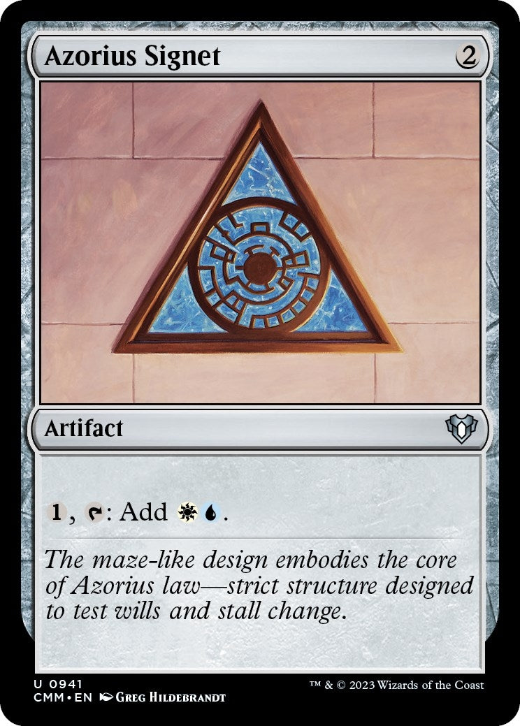Azorius Signet (941) (Commander Masters)
