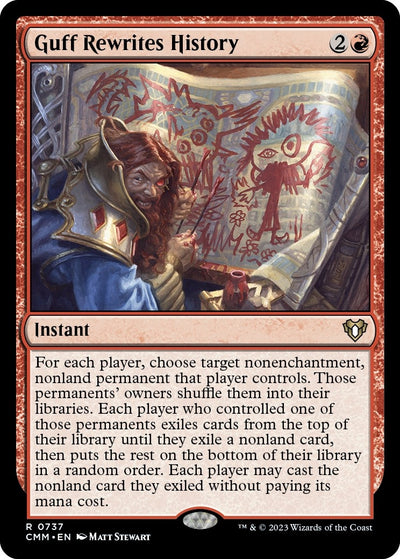 Guff Rewrites History (737) (Commander Masters)