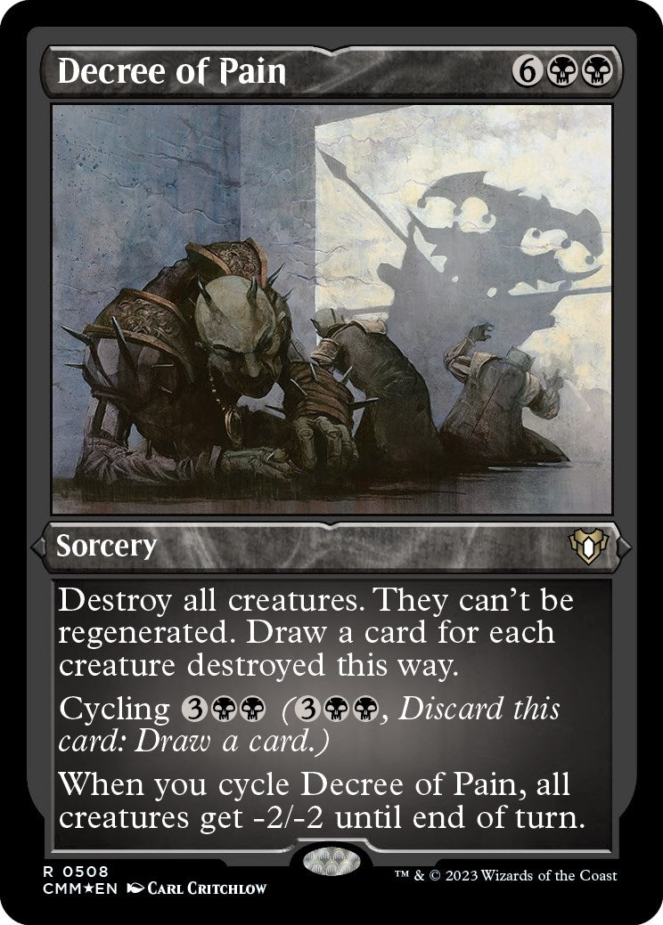 Decree of Pain (Foil Etched) (508) (Commander Masters)