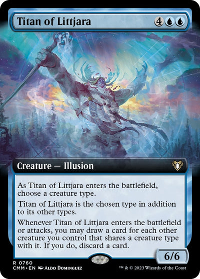 Titan of Littjara (Extended Art) (760) (Commander Masters)
