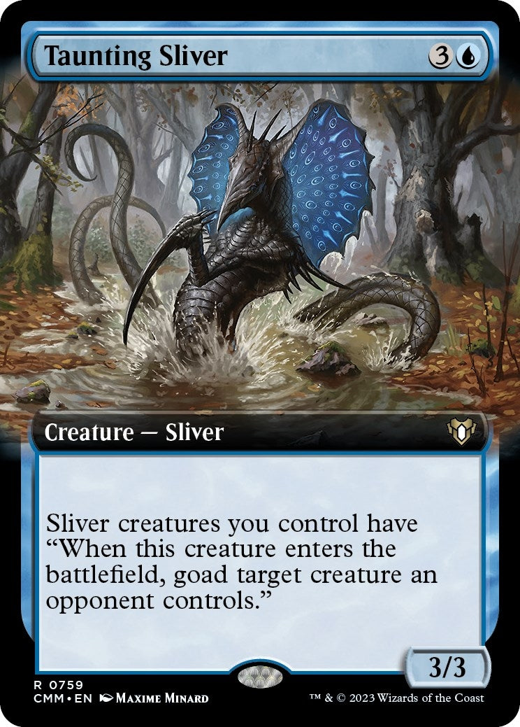 Taunting Sliver (Extended Art) (759) (Commander Masters)