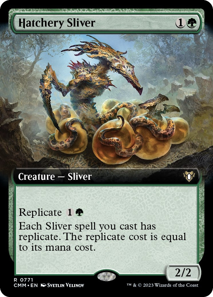 Hatchery Sliver (Extended Art) (771) (Commander Masters)