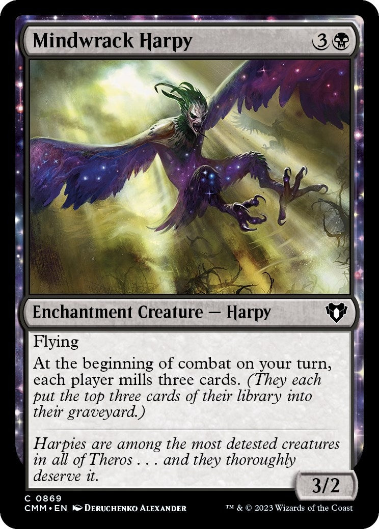 Mindwrack Harpy (869) (Commander Masters)