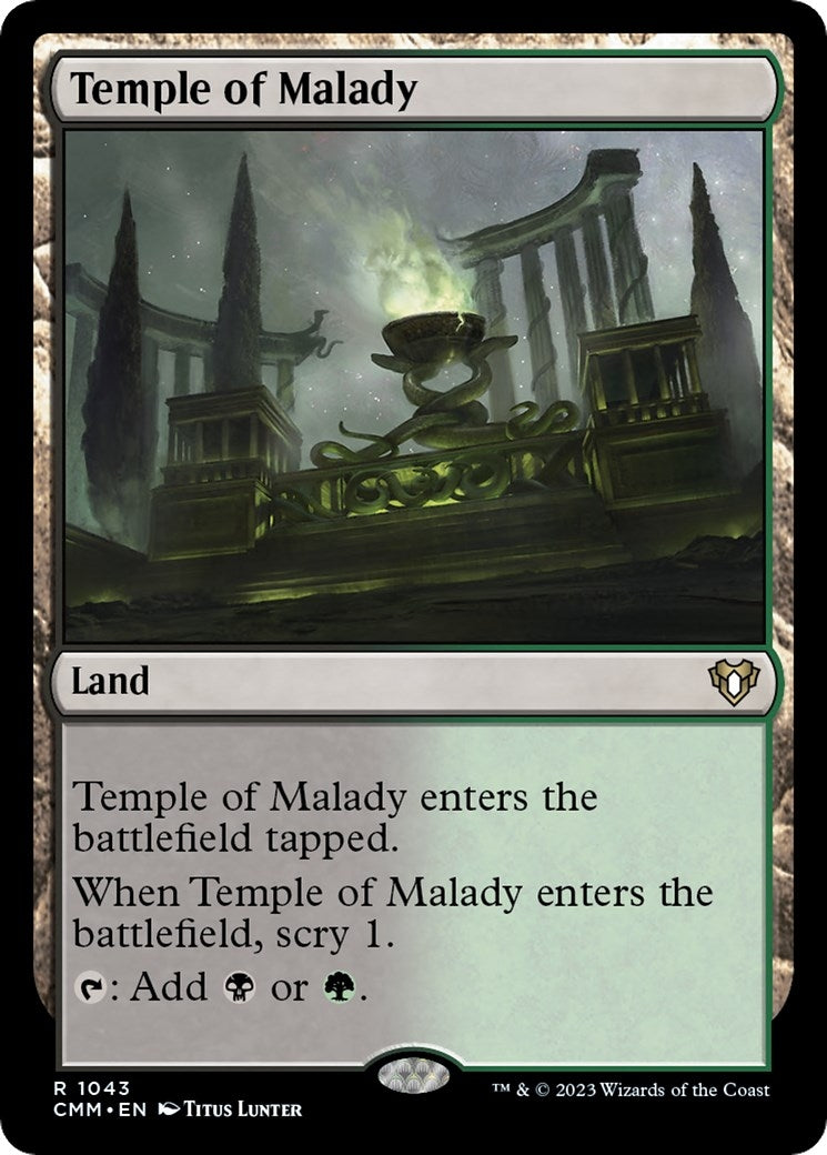 Temple of Malady (1043) (Commander Masters)