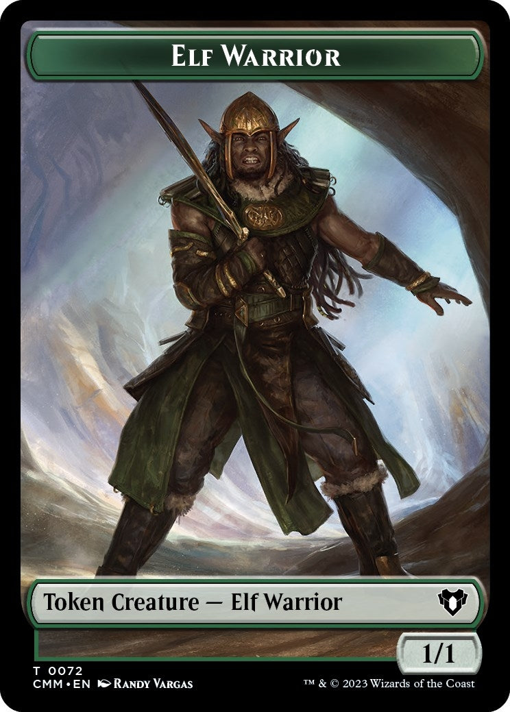 Elf Warrior // Cleric Double-Sided Token (72 // 62) (Commander Masters)