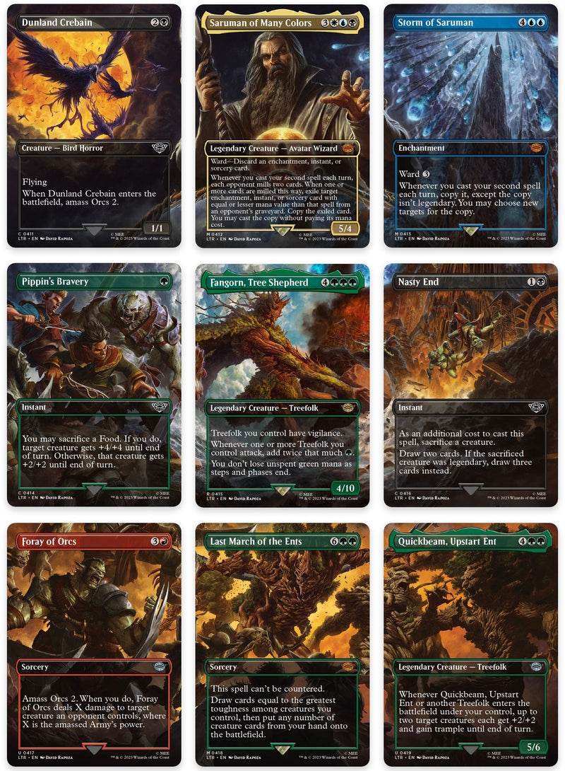 Isengard Destroyed Scene [Set of 9] (411-419) (Universes Beyond: The Lord of the Rings: Tales of Middle-earth)