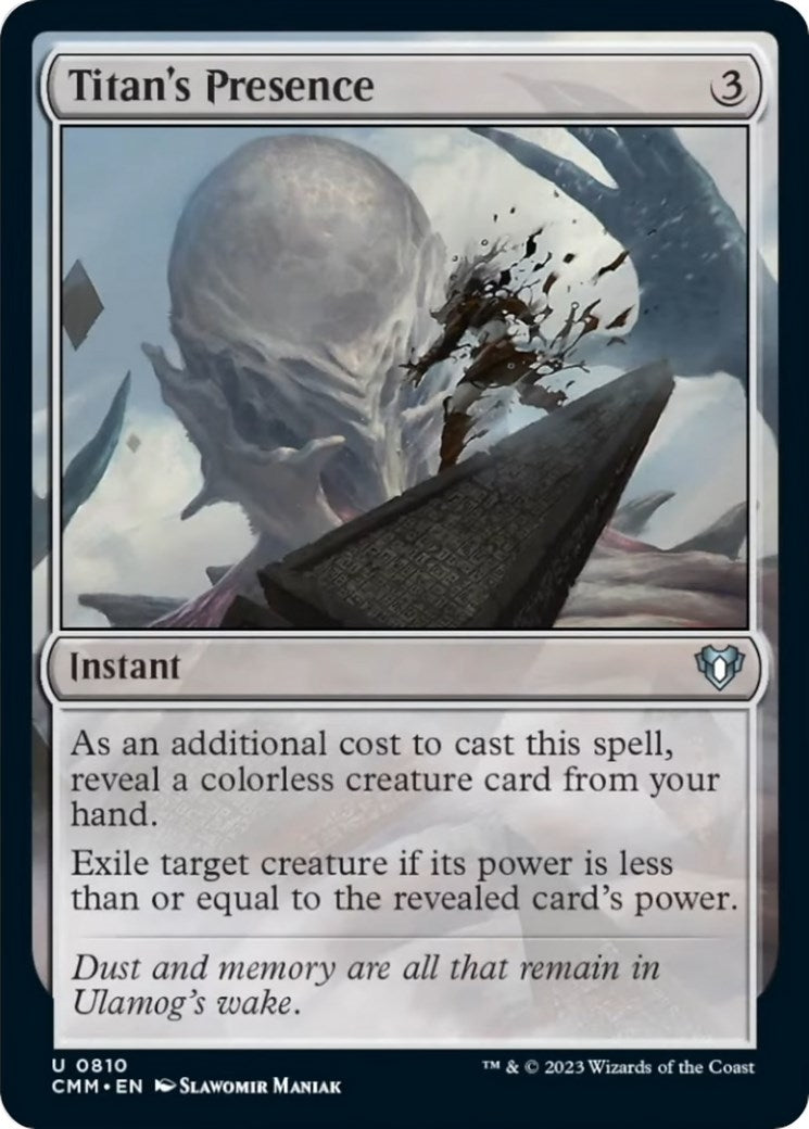 Titan's Presence (810) (Commander Masters)