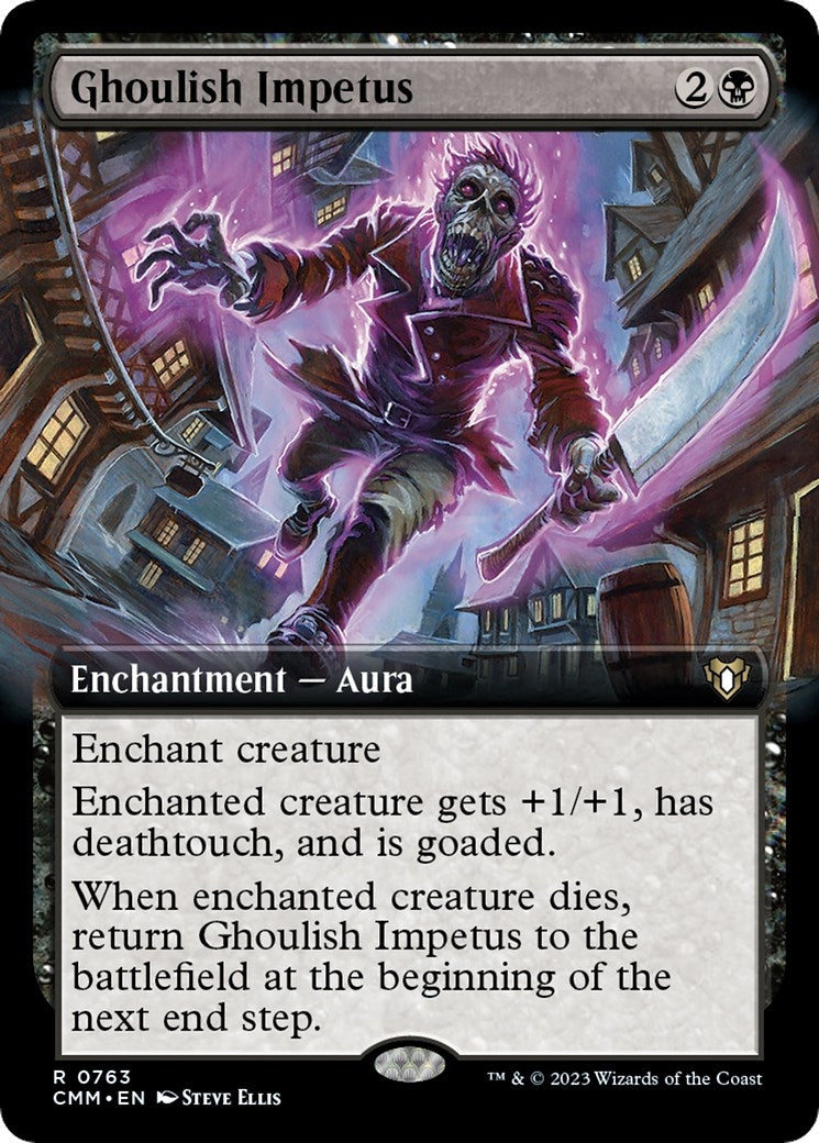 Ghoulish Impetus (Extended Art) (763) (Commander Masters)