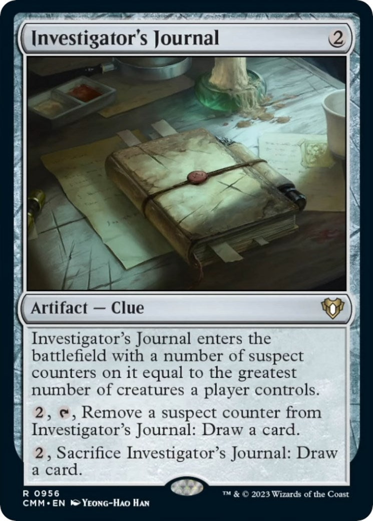 Investigator's Journal (956) (Commander Masters)