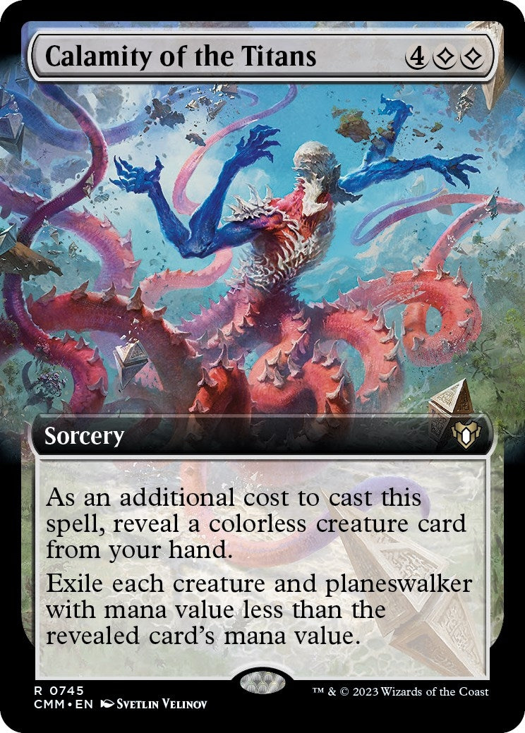 Calamity of the Titans (Extended Art) (745) (Commander Masters)