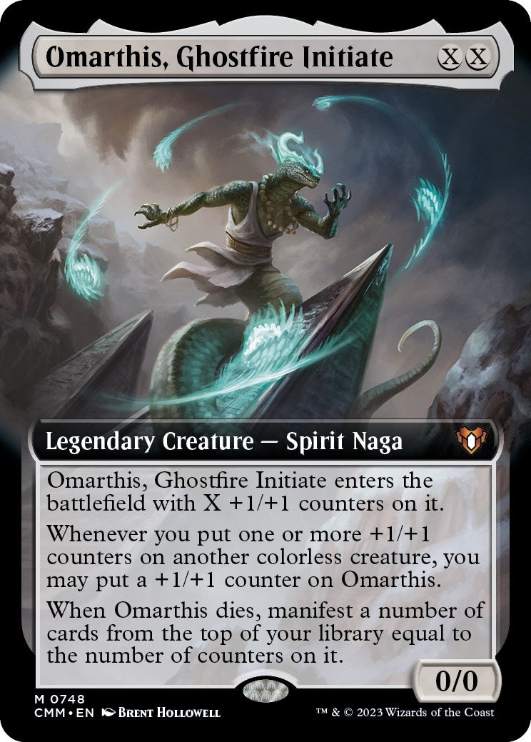 Omarthis, Ghostfire Initiate (Extended Art) (748) (Commander Masters)
