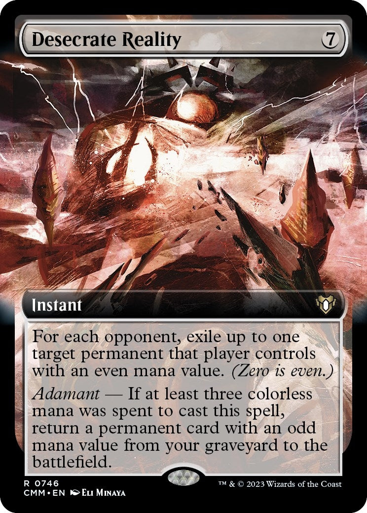 Desecrate Reality (Extended Art) (746) (Commander Masters)