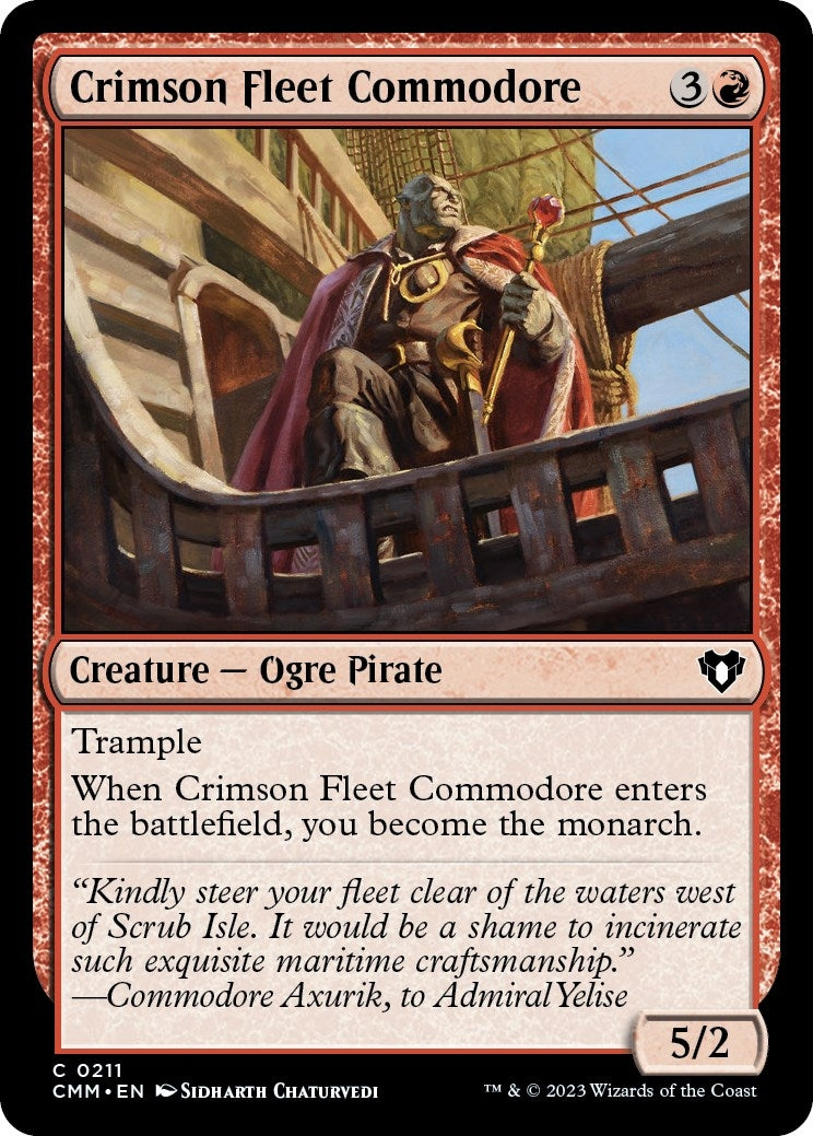 Image for Crimson Fleet Commodore (211) (Commander Masters) - Magic: The Gathering